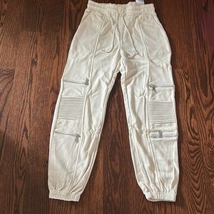 NWT cream color joggers size S